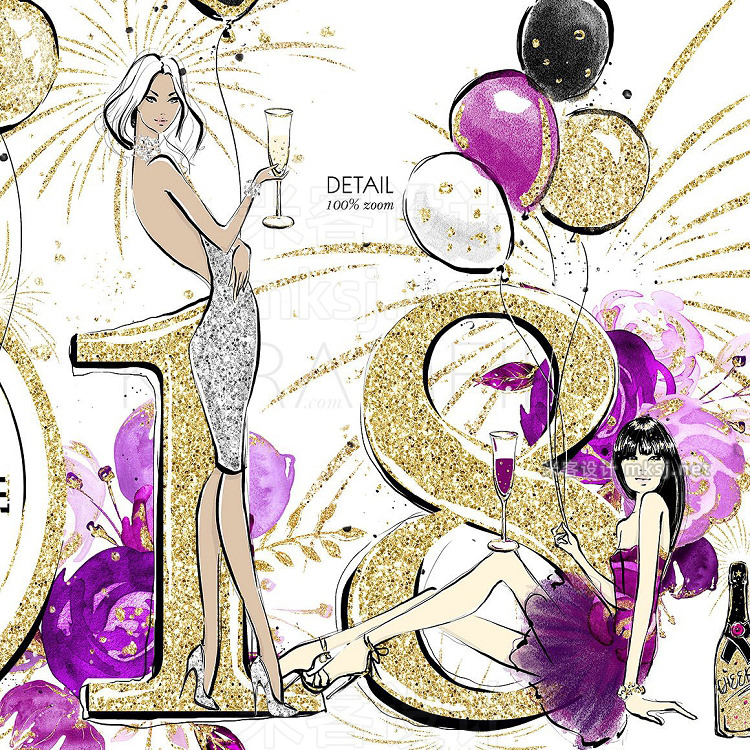 png素材 New Year's Party Clipart