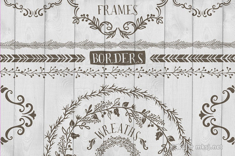 png素材 Frames Wreaths and Borders