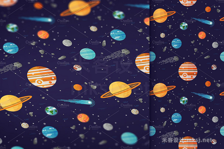 png素材 Space Exploration Set  Pattern