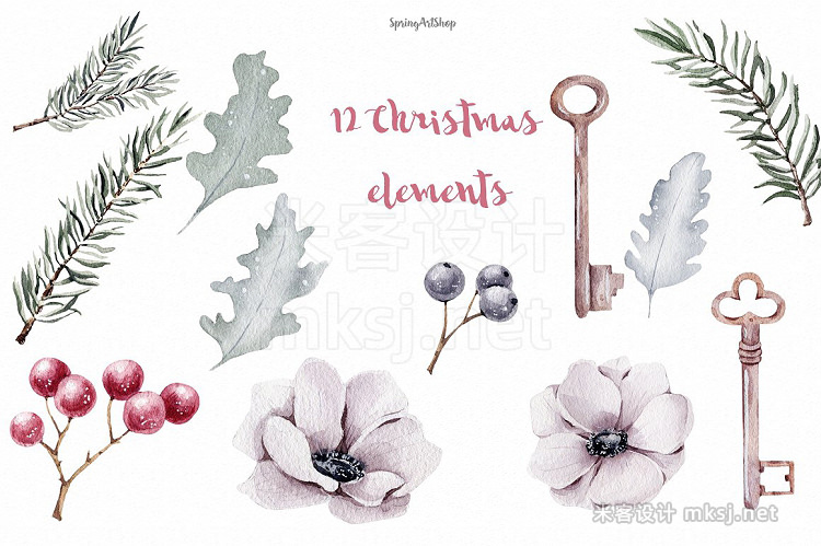 png素材 Scandinavian Christmas Clipart