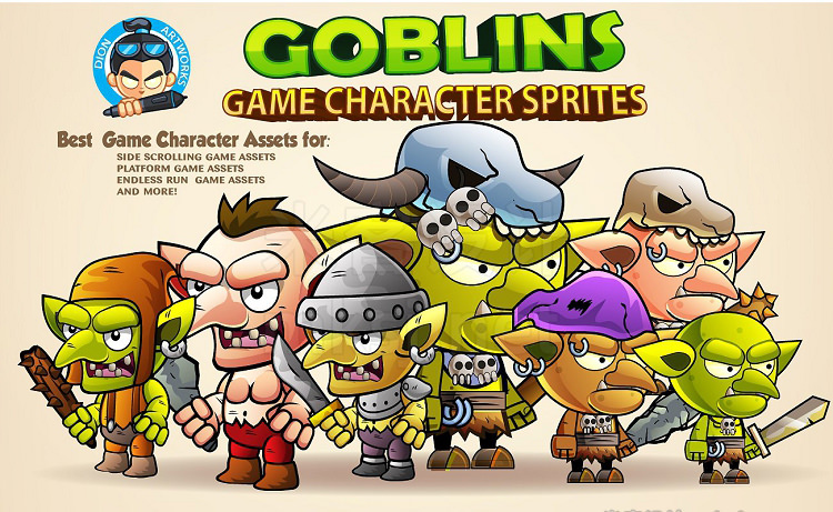 png素材 Goblins Game Character Sprites