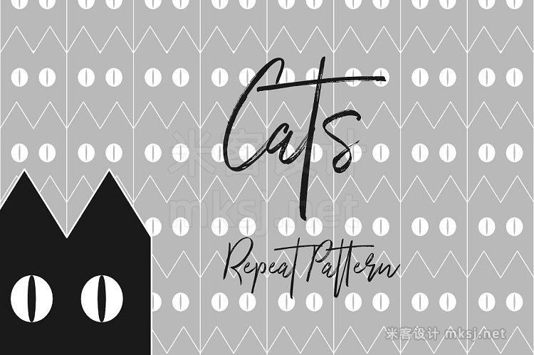png素材 Cats - Repeat Pattern