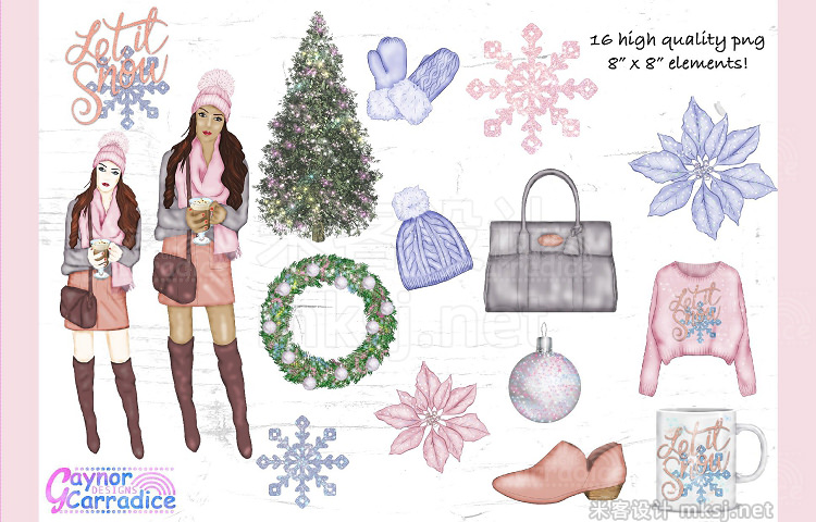 png素材 Winter fashion Clipart