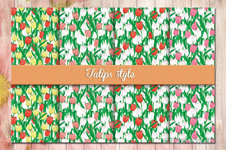 png素材 Floral Seamless Patterns