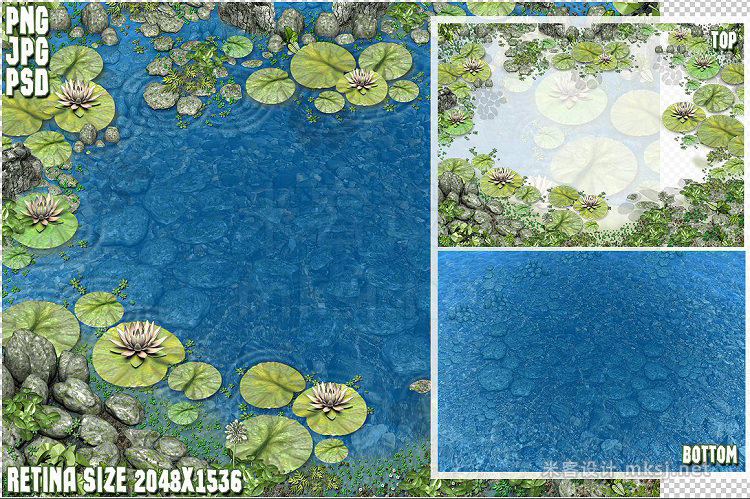 png素材 River and Pond Game Backgrounds