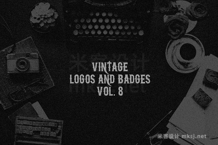 png素材 Vintage Logos Badges vol 8