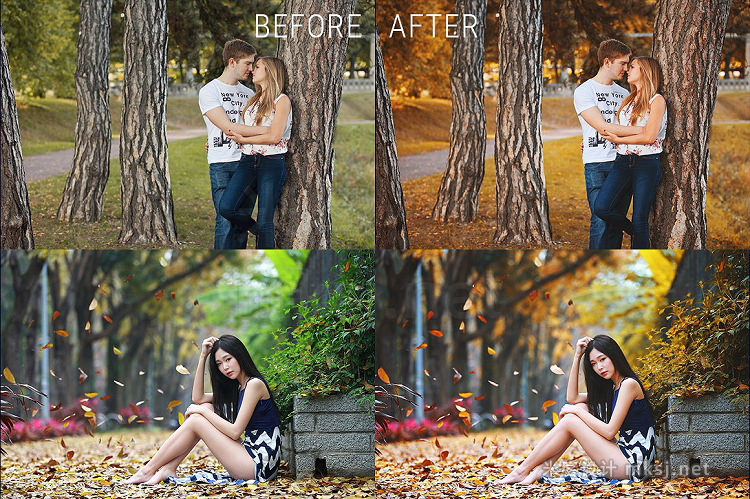 png素材 Autumn Effects Photoshop Action