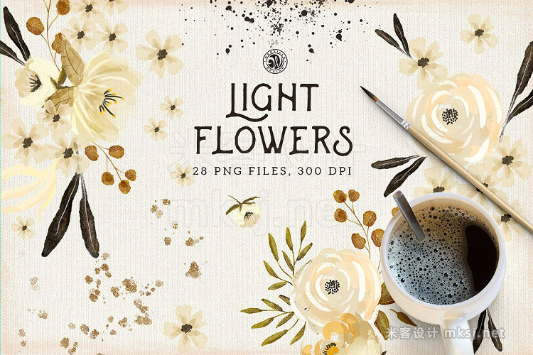 png素材 Light Flowers