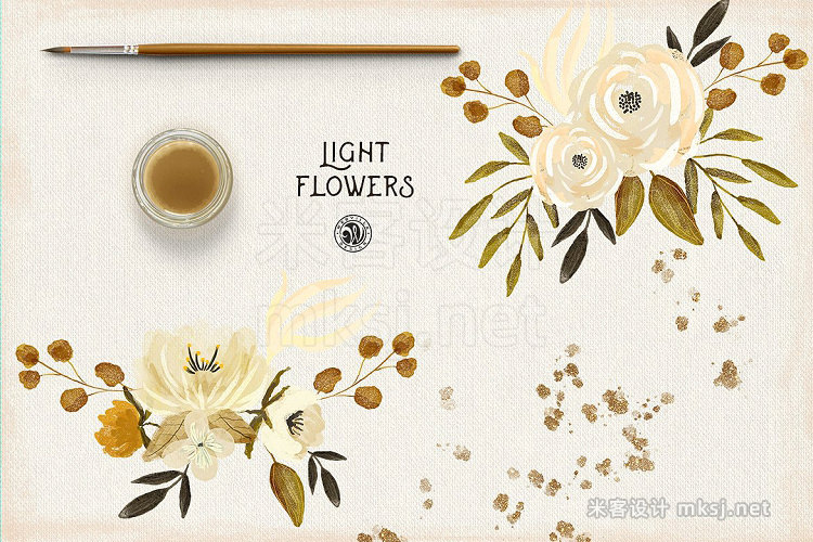 png素材 Light Flowers