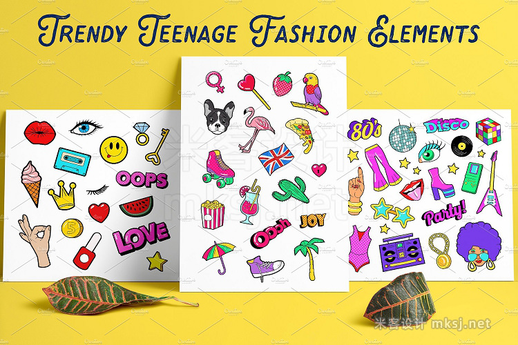png素材 Girlish Fashion pop style clipart