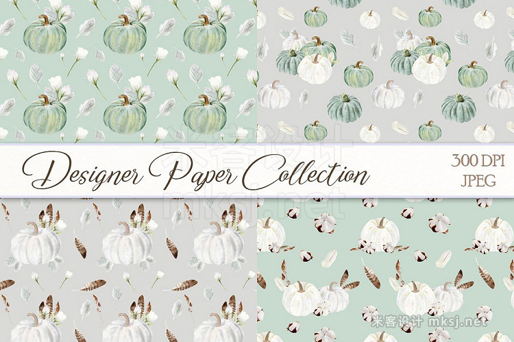 png素材 Autumn watercolor collection