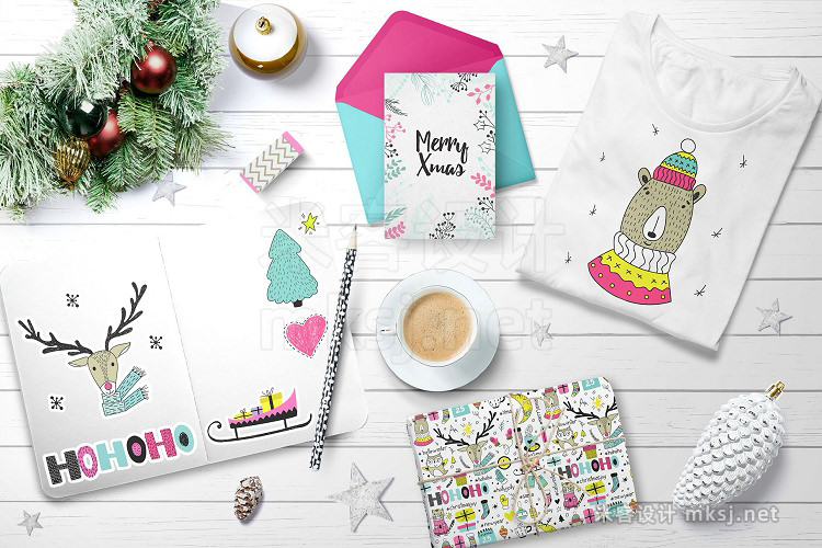 png素材 Merry Bright Xmas - holiday set