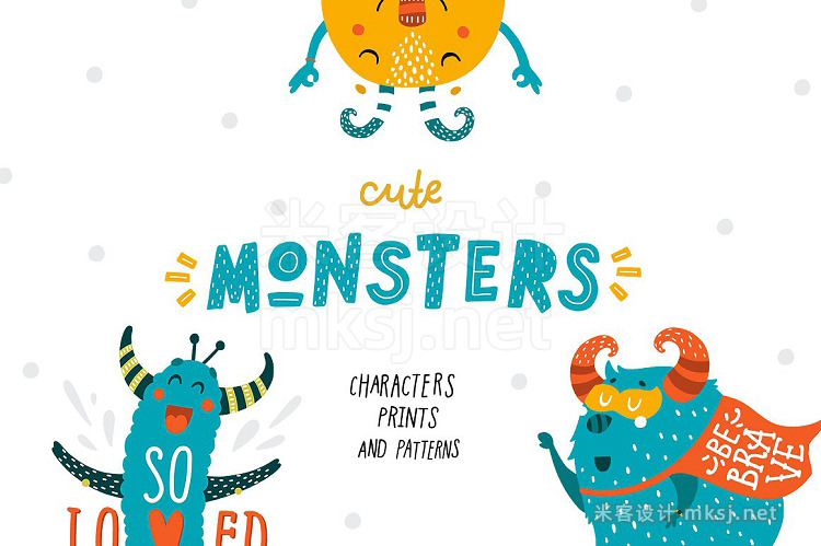 png素材 Cute Monsters - Kids collection