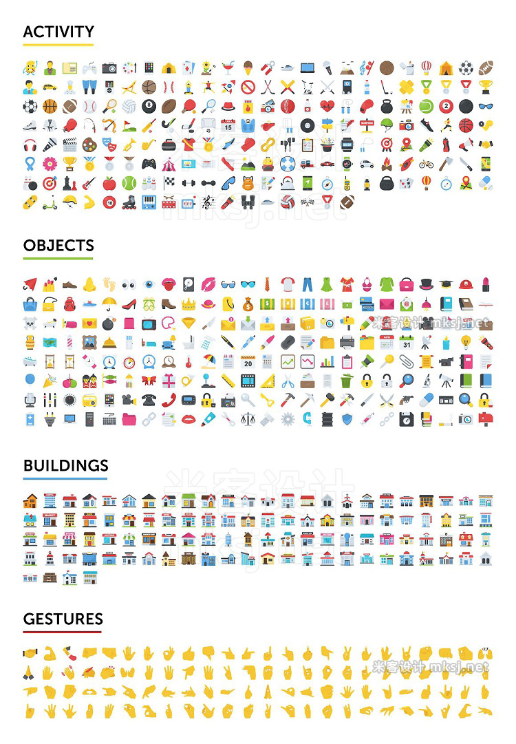 png素材 2500 Emoji Icons Bundle