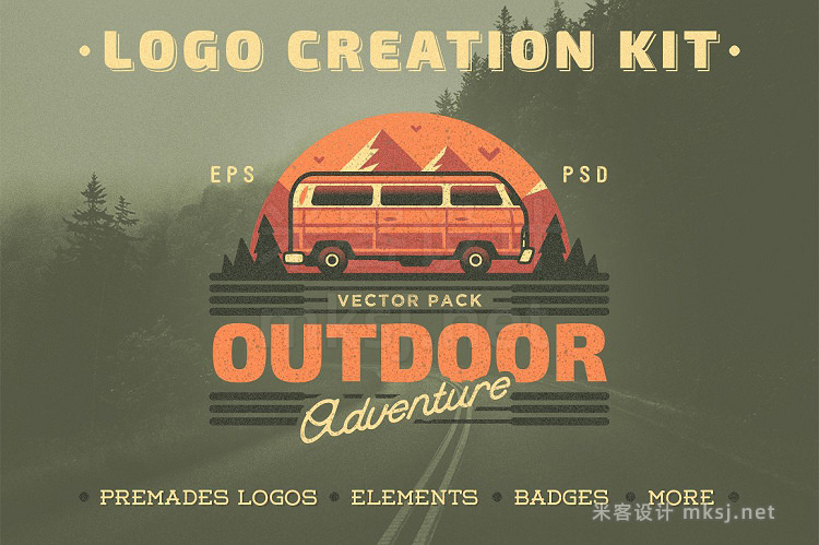png素材 Outdoor Adventure Logo Creation Kit