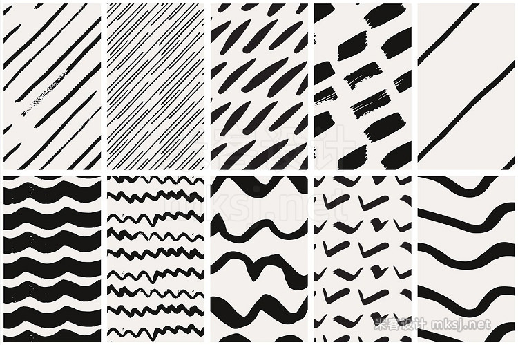 png素材 Handdrawn Lines Patterns