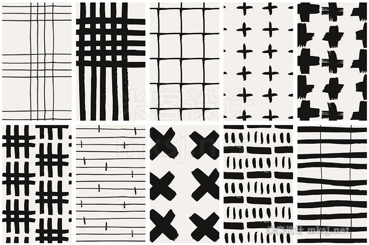 png素材 Handdrawn Lines Patterns