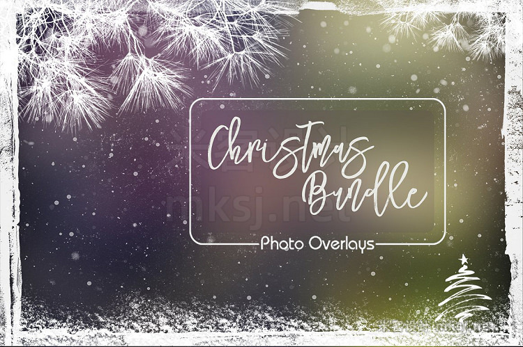 png素材 Christmas Bundle Photo Overlays