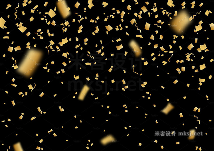 png素材 Confetti glitters VectorJPGPNG