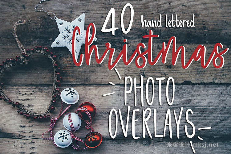 png素材 Christmas Photo Overlays  Free Font