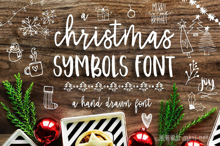 png素材 Christmas Photo Overlays  Free Font