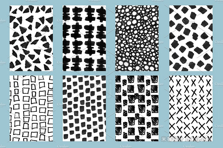 png素材 50 hand drawn pattern kit