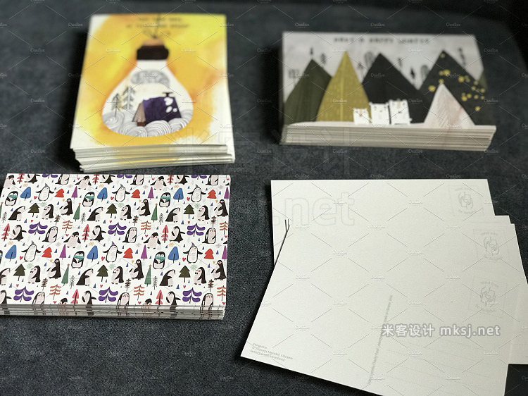 png素材 12 Christmas Postcards