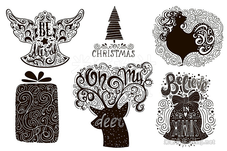 png素材 CHRISTMAS  HAND DRAWN COLLECTION