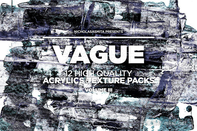 png素材 Vague III 12 Acrylics Textures