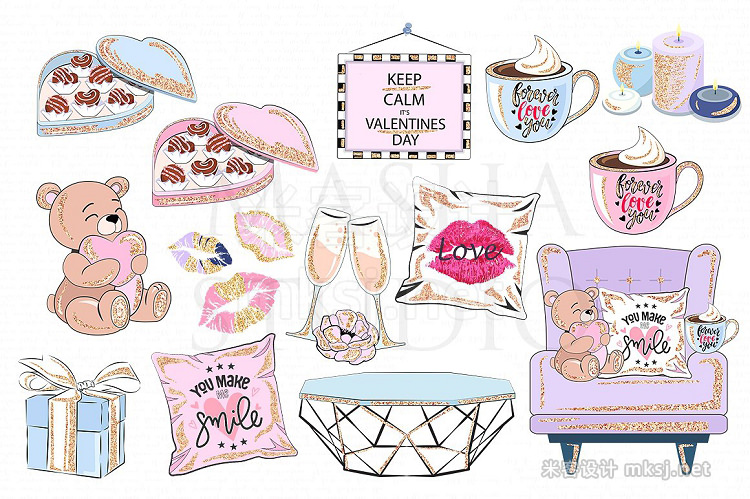 png素材 COZY VALENTINE'S DAY clipart