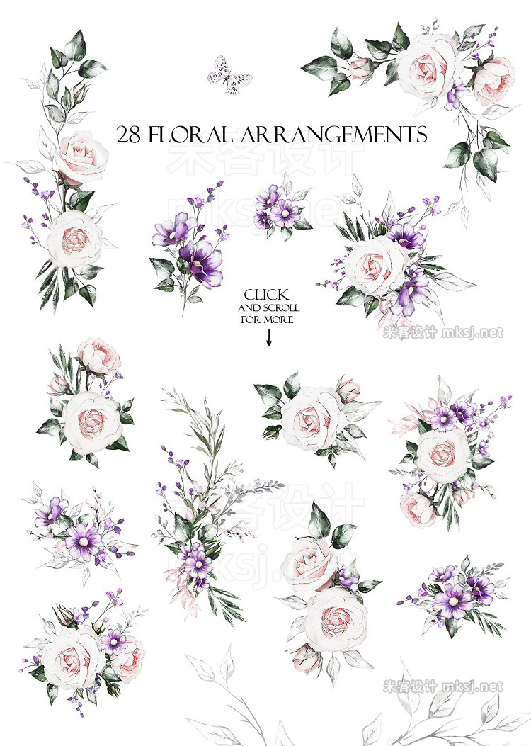 png素材 Spring Melody Floral Design bundle