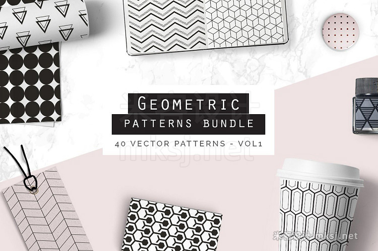 png素材 Mega Geometric Patterns Bundle
