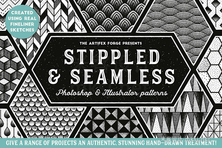 png素材 Stippled Seamless - Patterns