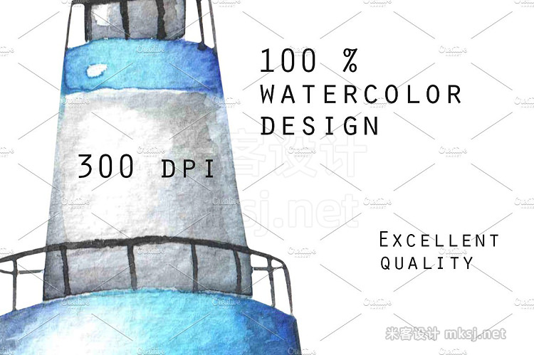 png素材 Lighthouses Watercolor clip art