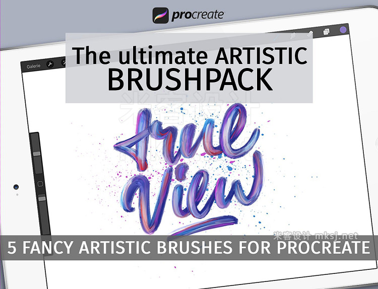 png素材 Artistic brush pack for Procreate