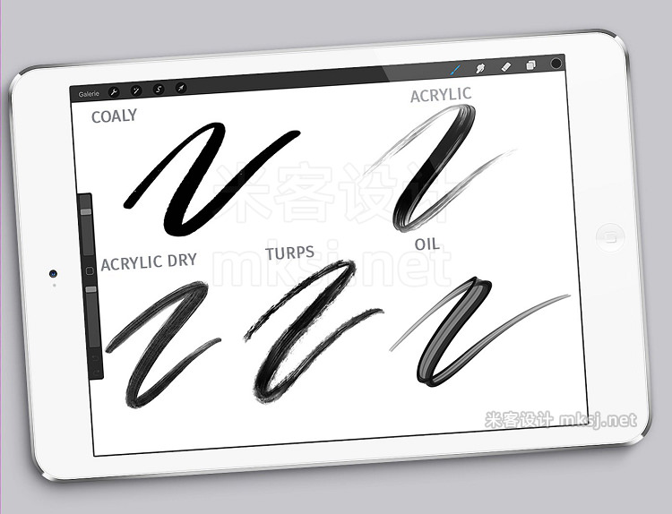 png素材 Artistic brush pack for Procreate