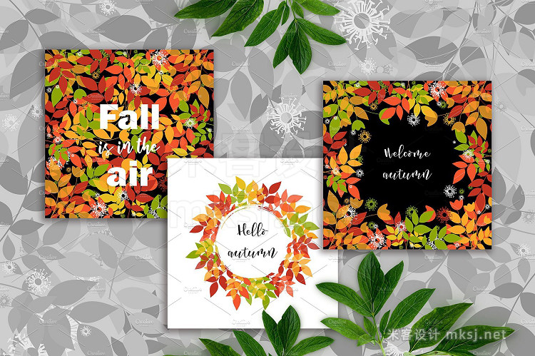 png素材 Fall is in the air greeting cards