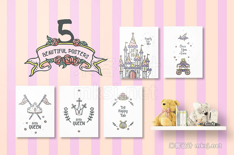 png素材 Little Queen   princess graphic pack
