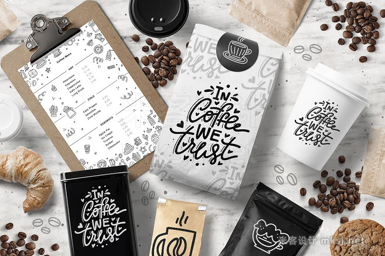 png素材 Coffee Lovers - cliart lettering