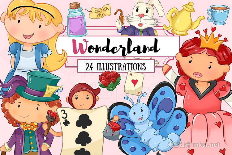 png素材 Wonderland Clip Art Collection