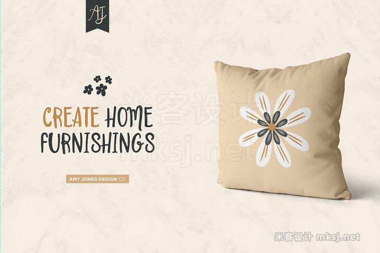 png素材 Floral Clipart Set - Caramel Blossom