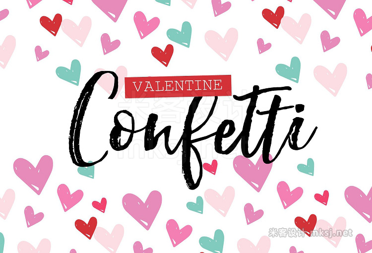 png素材 Valentine Confetti Kit