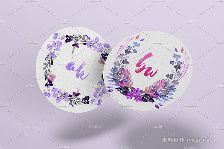 png素材 Lovely Hearts Monograms III