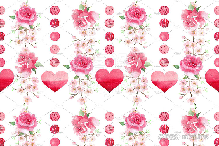 png素材 Pink Valentine's Day set