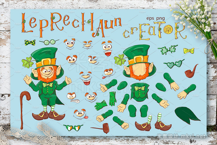 png素材 Leprechaun – St Patrick’s Day Set