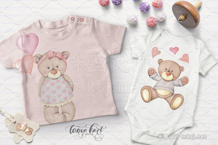 png素材 Cute Bears Hand Painted Collection