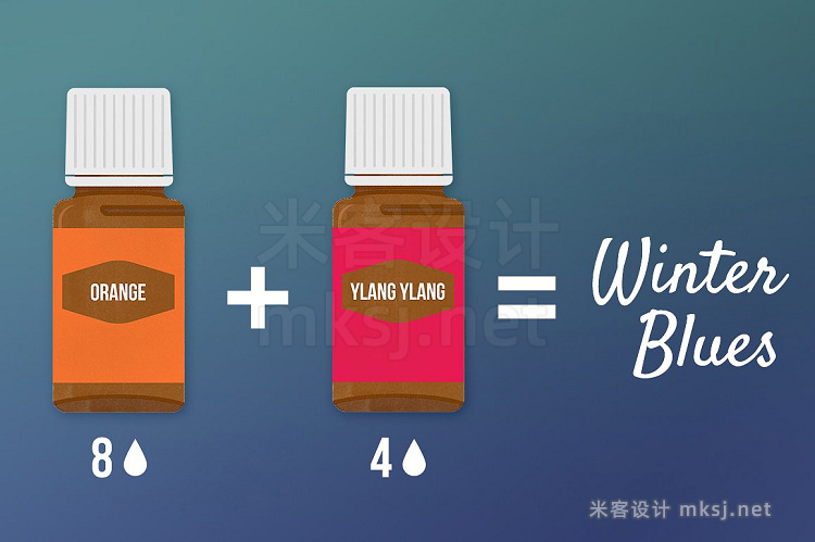 png素材 Essential Oil Bottles (Young Living)