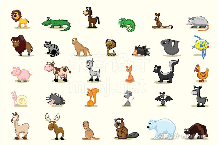 png素材 90 Cartoon Animals