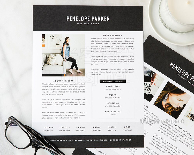 png素材 Penelope Media Kit  Resume