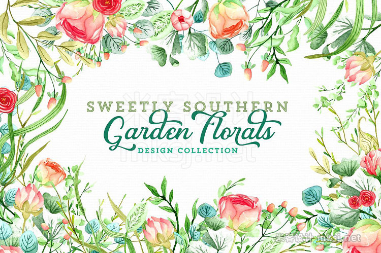 png素材 Sweetly Southern Garden Florals